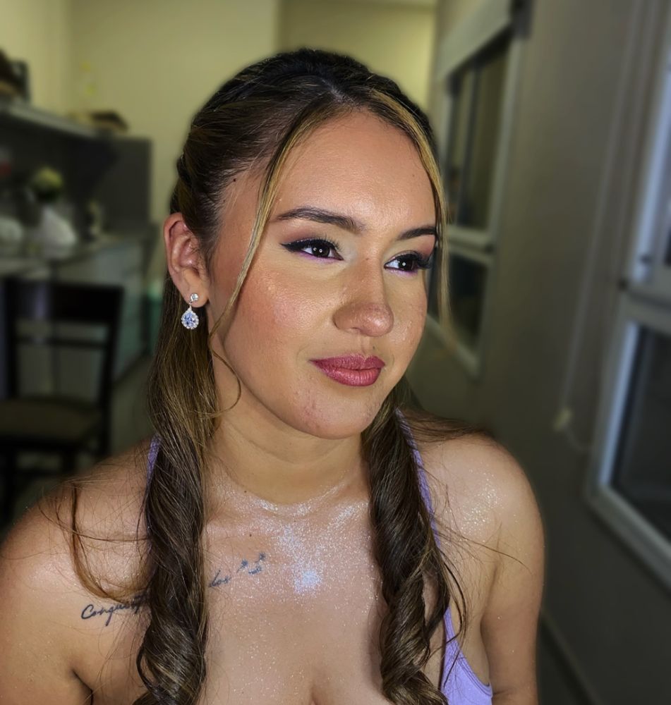 Maquillaje con glitter